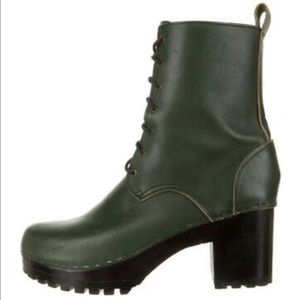 No. 6 lace-up clog boots